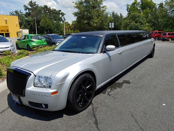 front side of limo