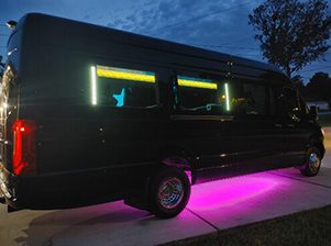 Sprinter Exterior at Night